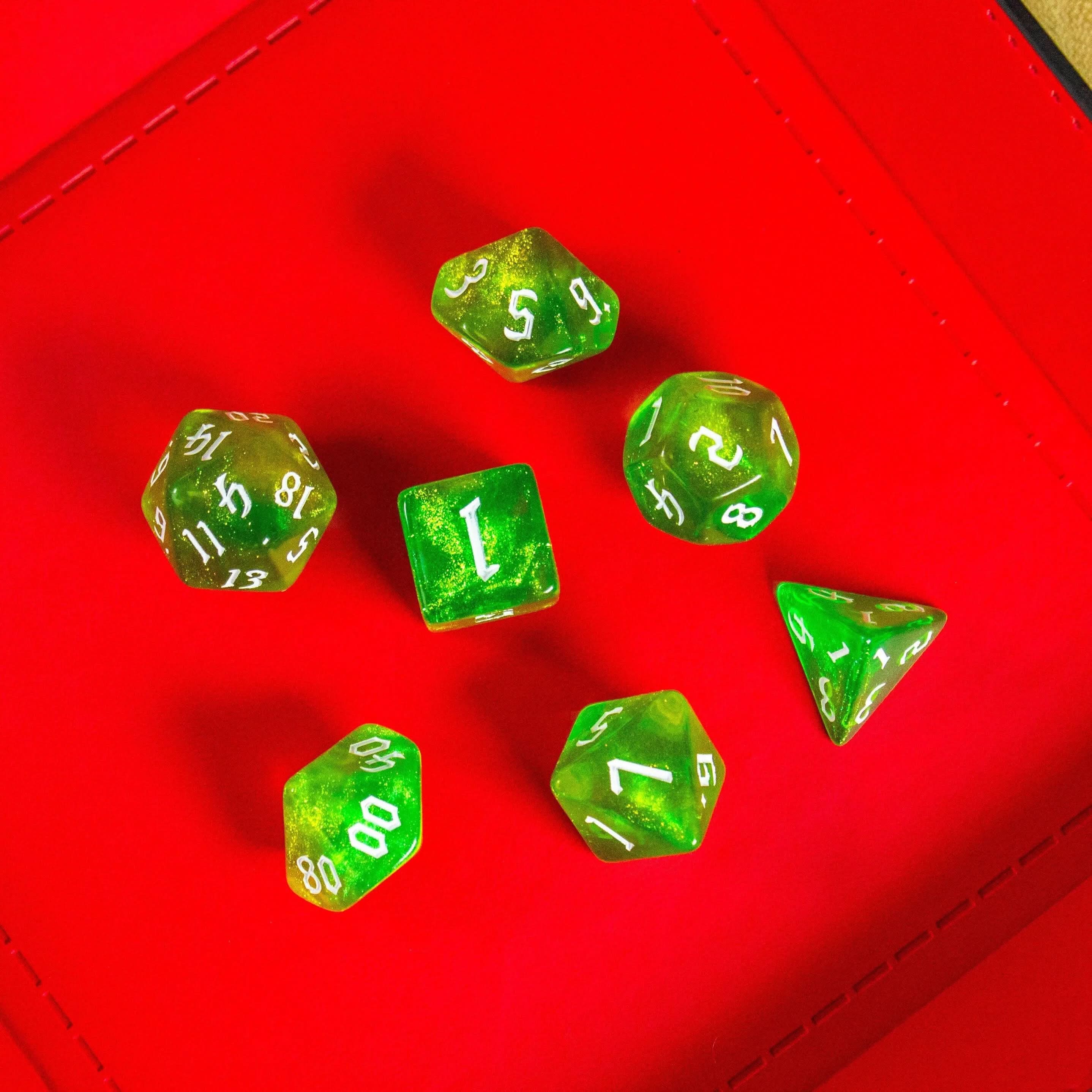 Lime Green Fog Dice