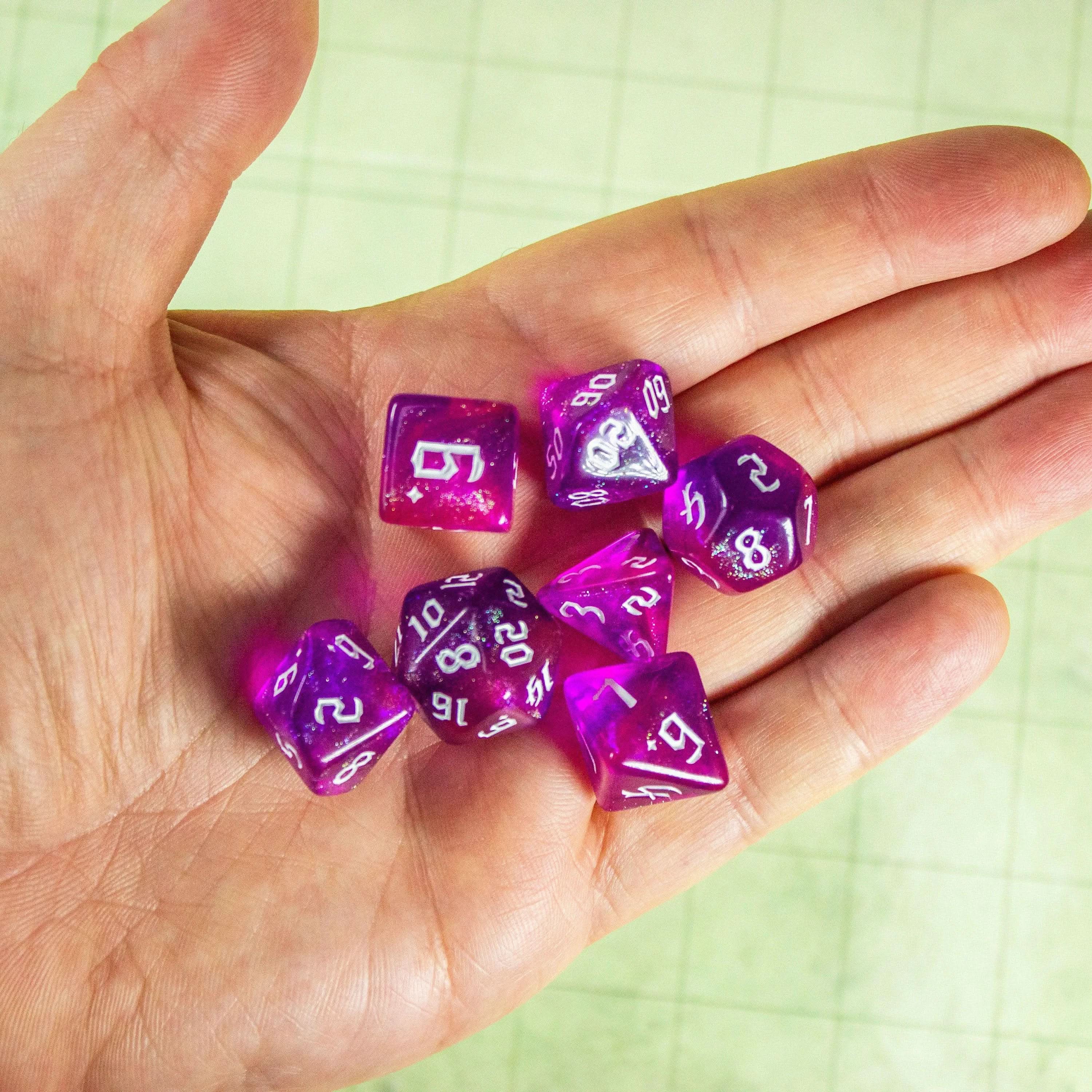 Fuchsia Fog Dice Set