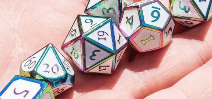 7 Epic Dungeons and Dragons Metal Dice | Mystery Dice Goblin