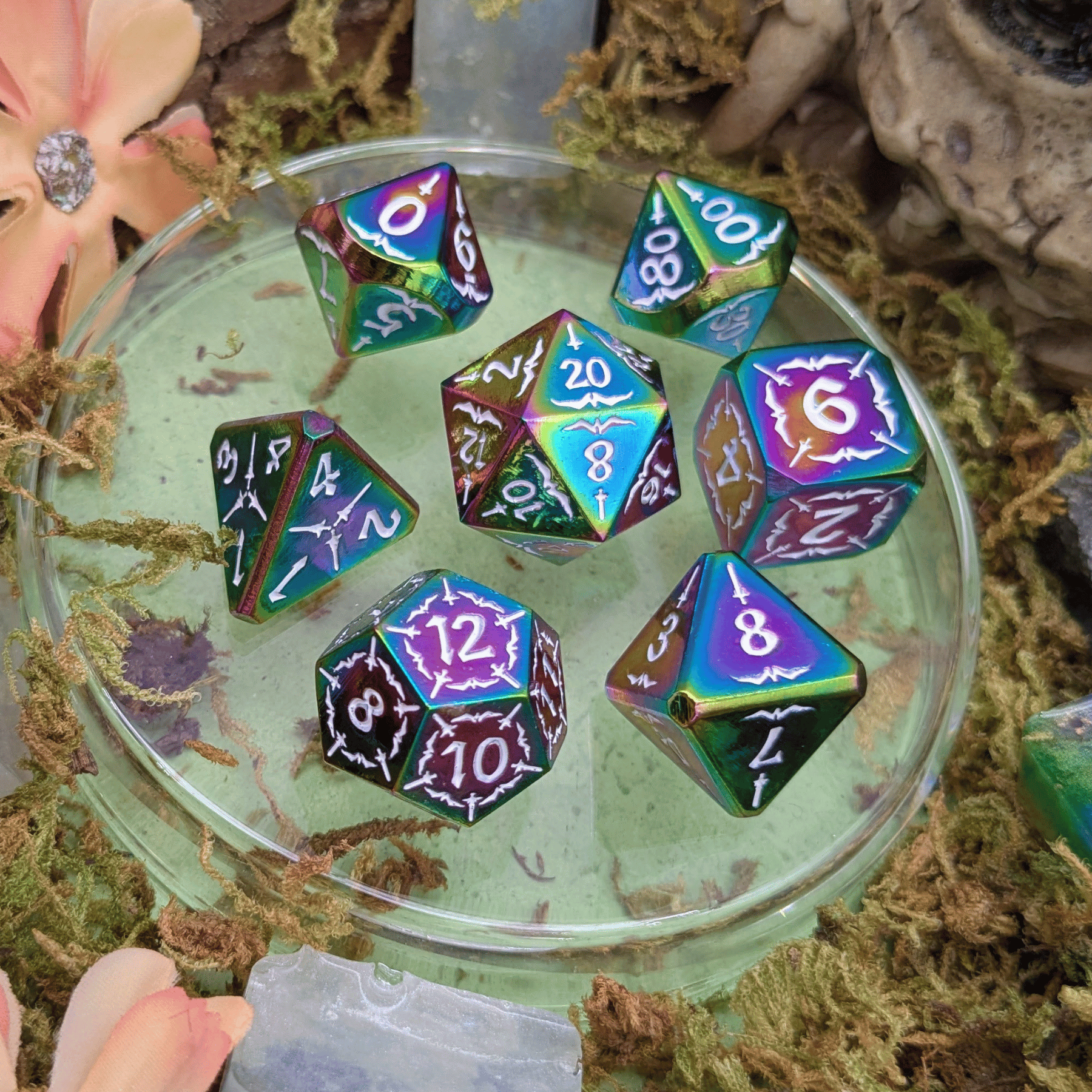 Wild Faelight | Metal Arcana Dice Set