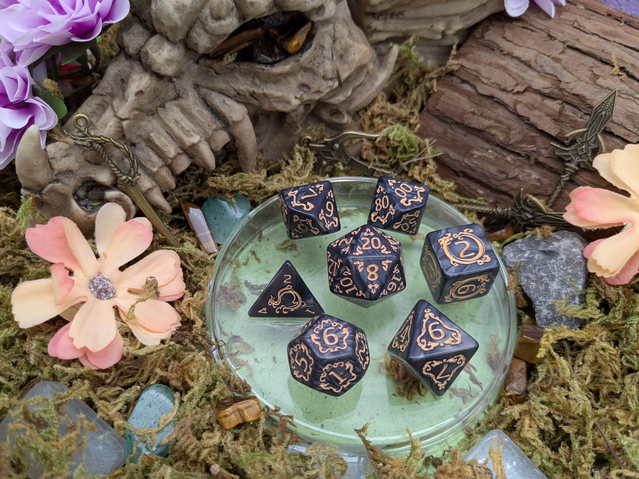 Dragon Black Dice Set