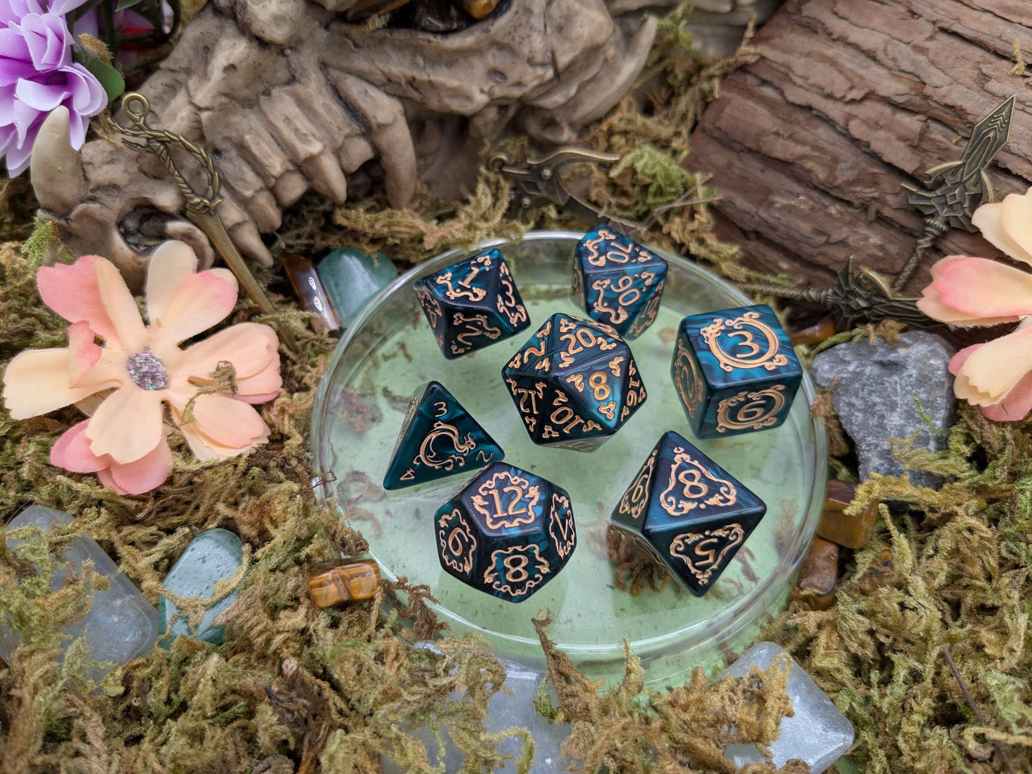 Dragon Green Dice Set