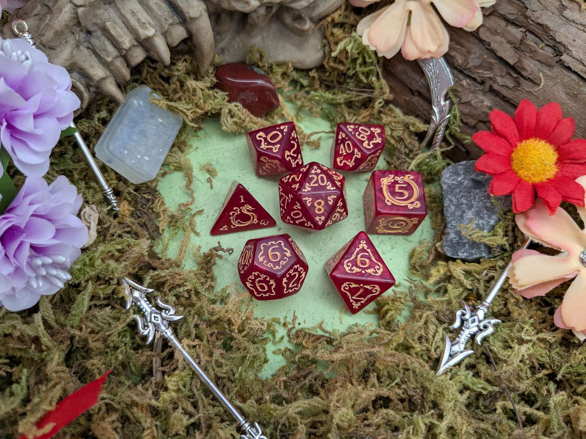 Dragon Red Dice Set