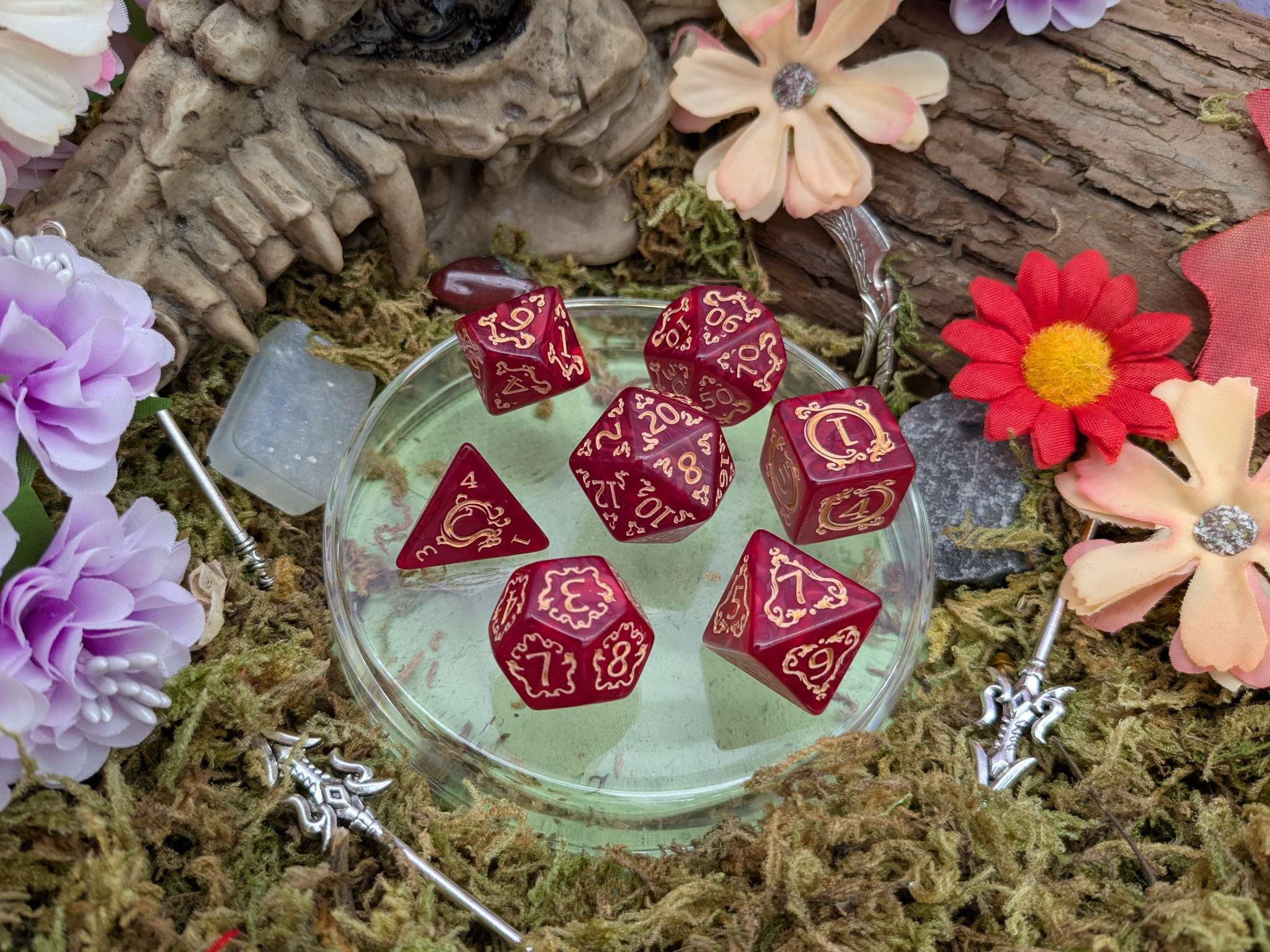 Dragon Red Dice Set