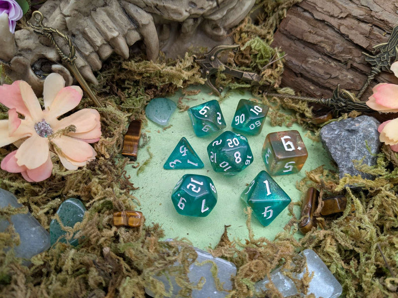 Forest Green Fog Dice