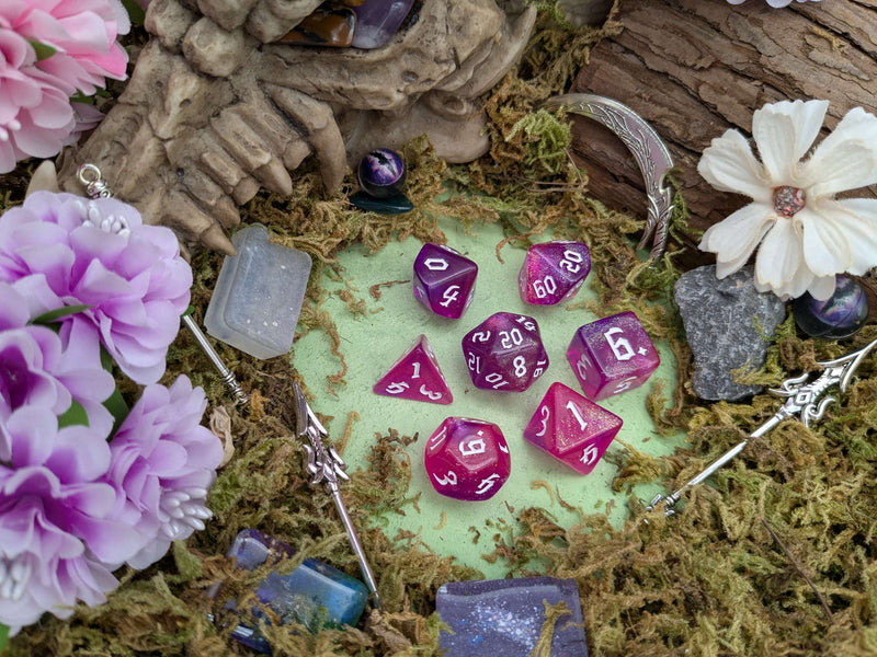 Fuchsia Fog Dice Set