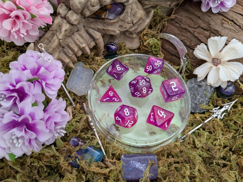 Fuchsia Fog Dice Set