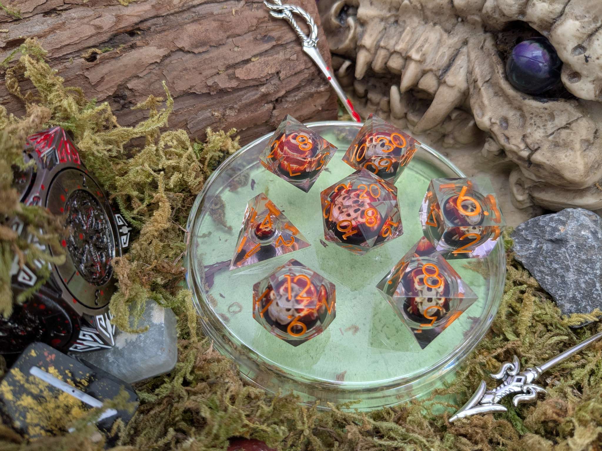 Skull Pirate Liquid Core Dice Set