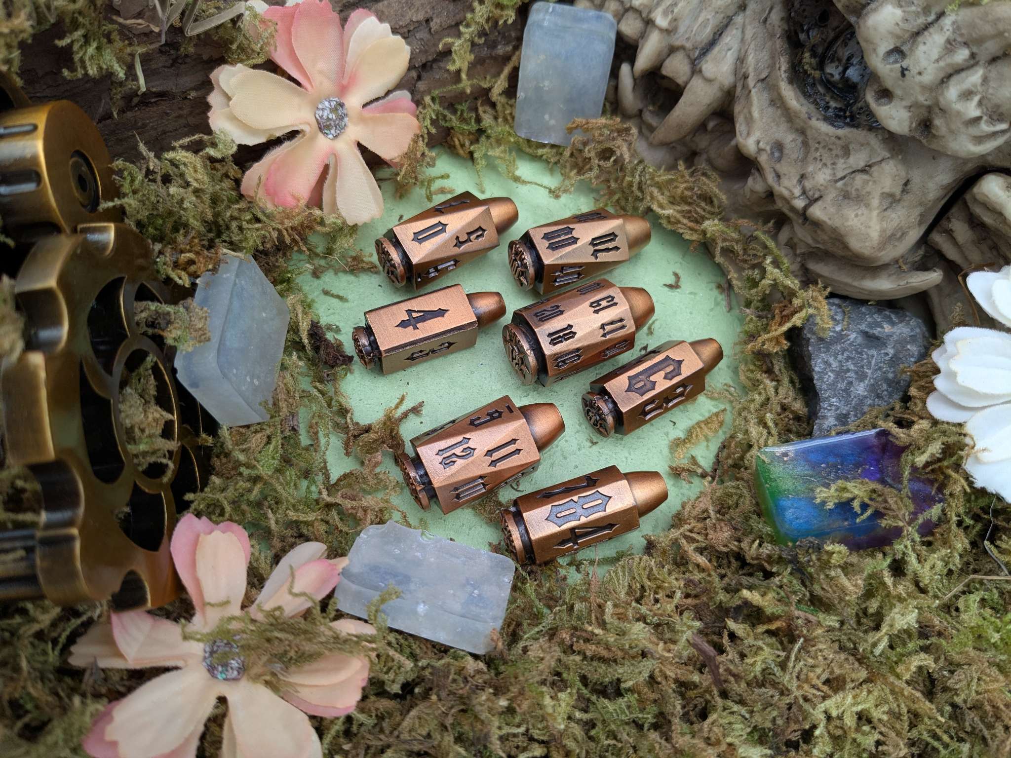 Gunslinger's Gambit | Metal Bullet Hell Dice Set