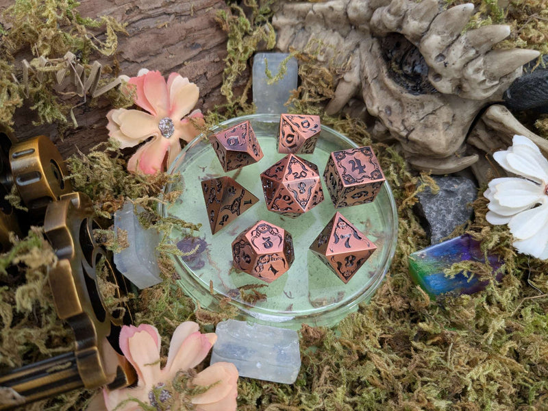 Relics of The Deep | Metal Eldritch dice set