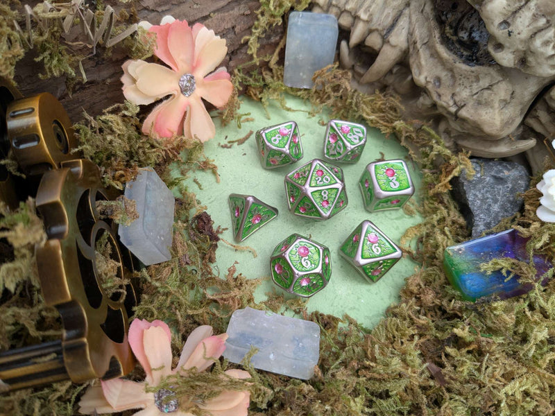 Royal Green Metal Core Dice Set