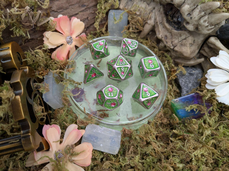 Royal Green Metal Core Dice Set