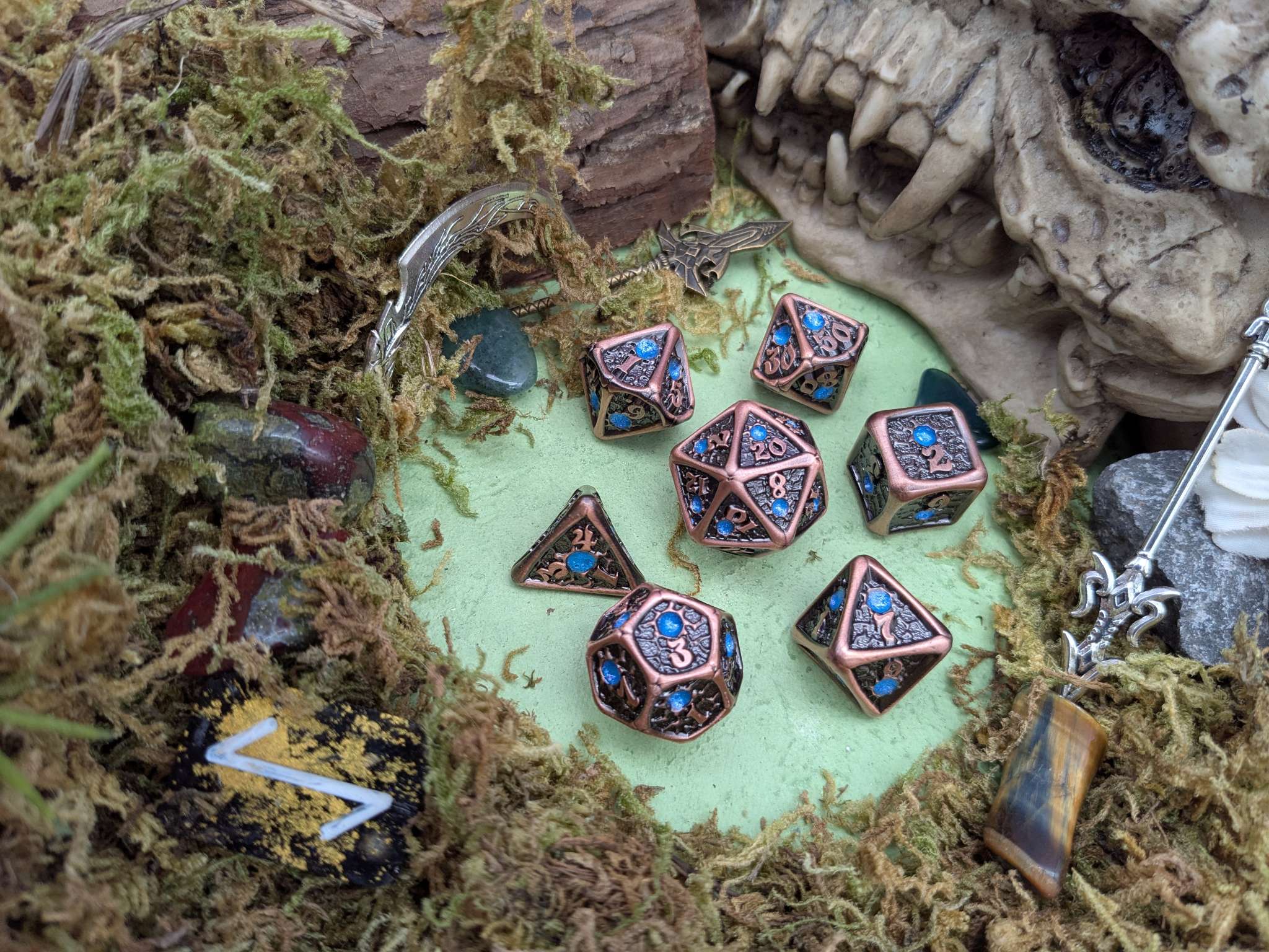 Royal Plum Metal Core Dice Set