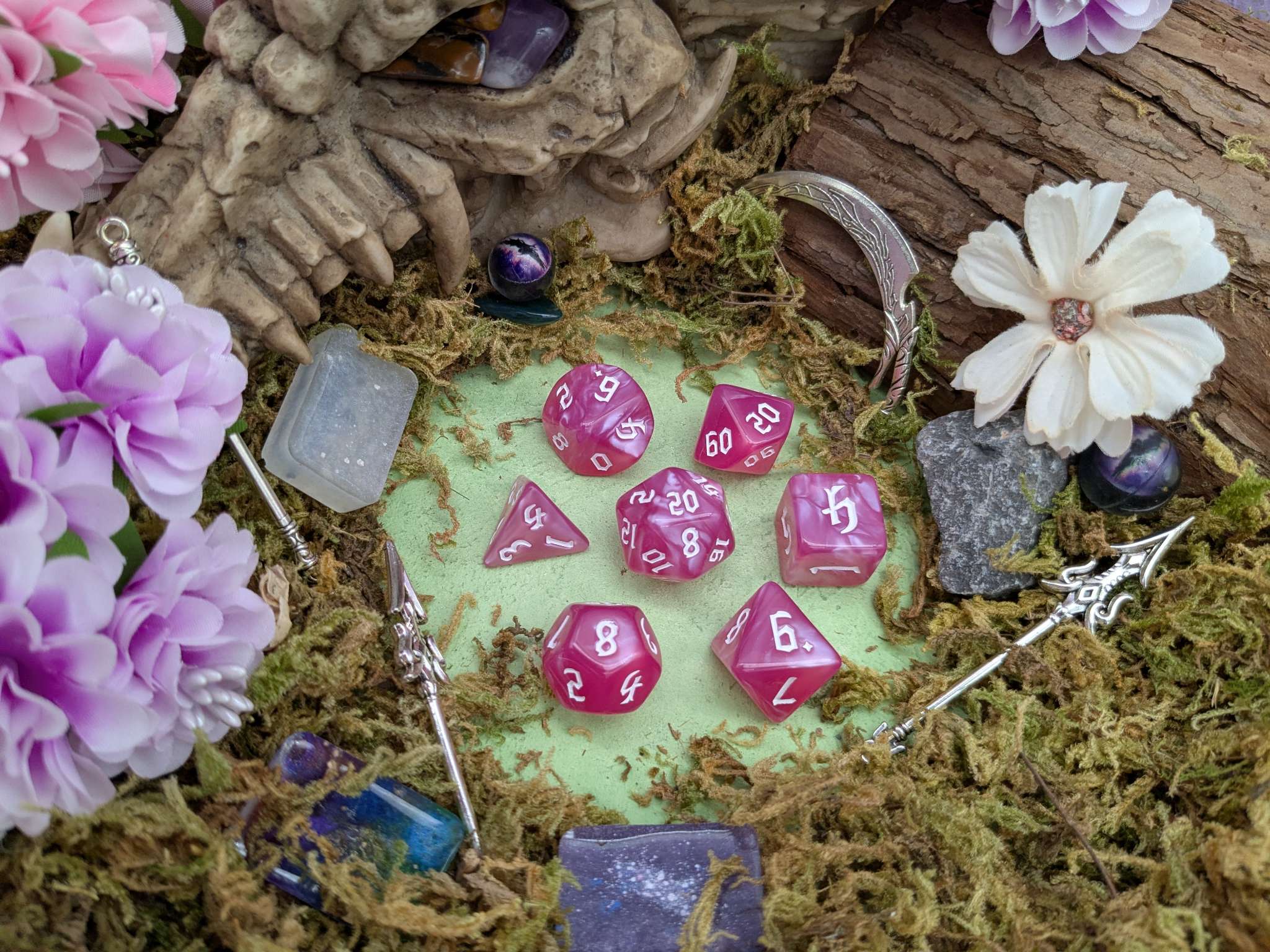 Mist Rose Dice Set