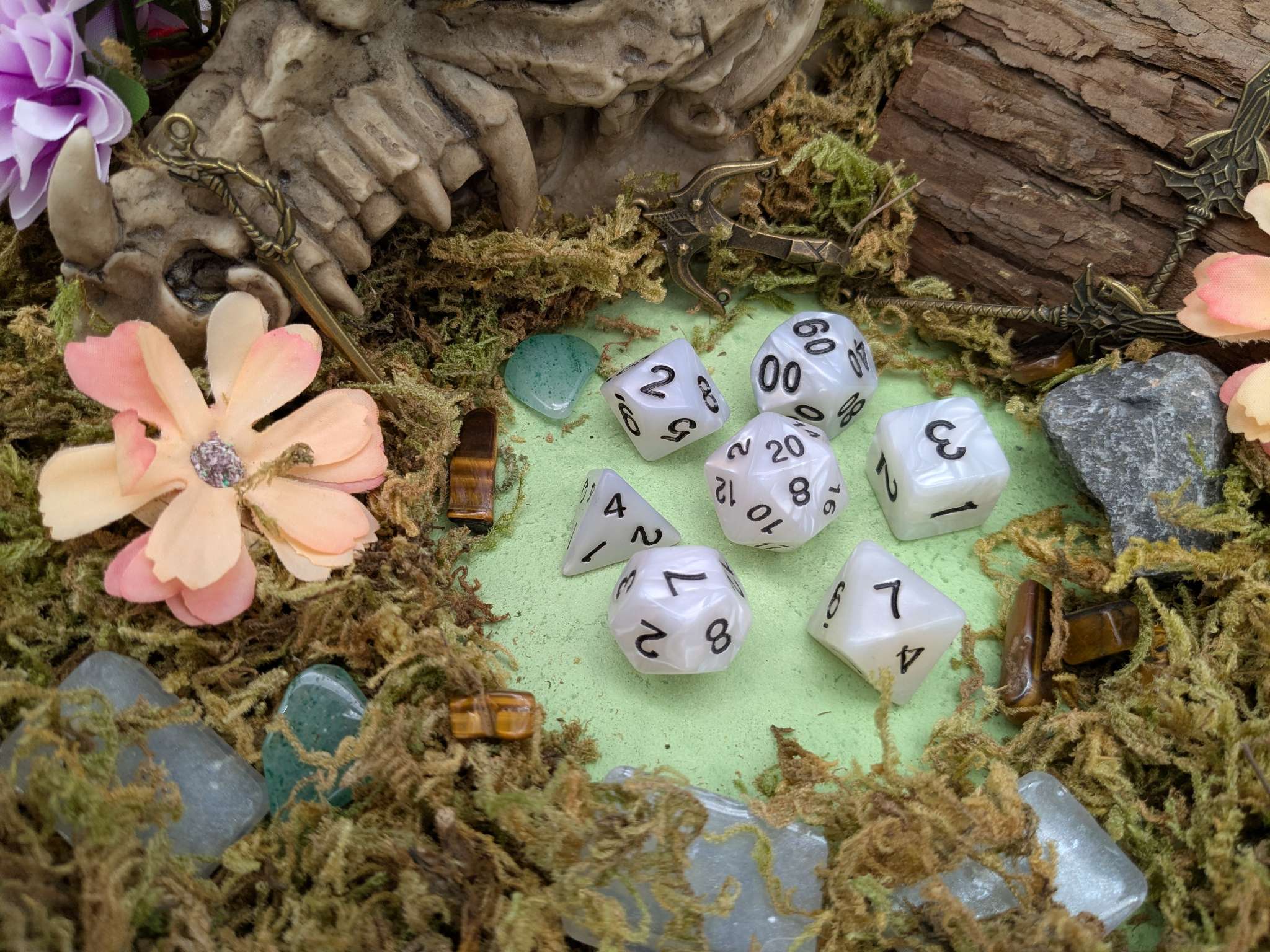 Pearl Opal Dice Set