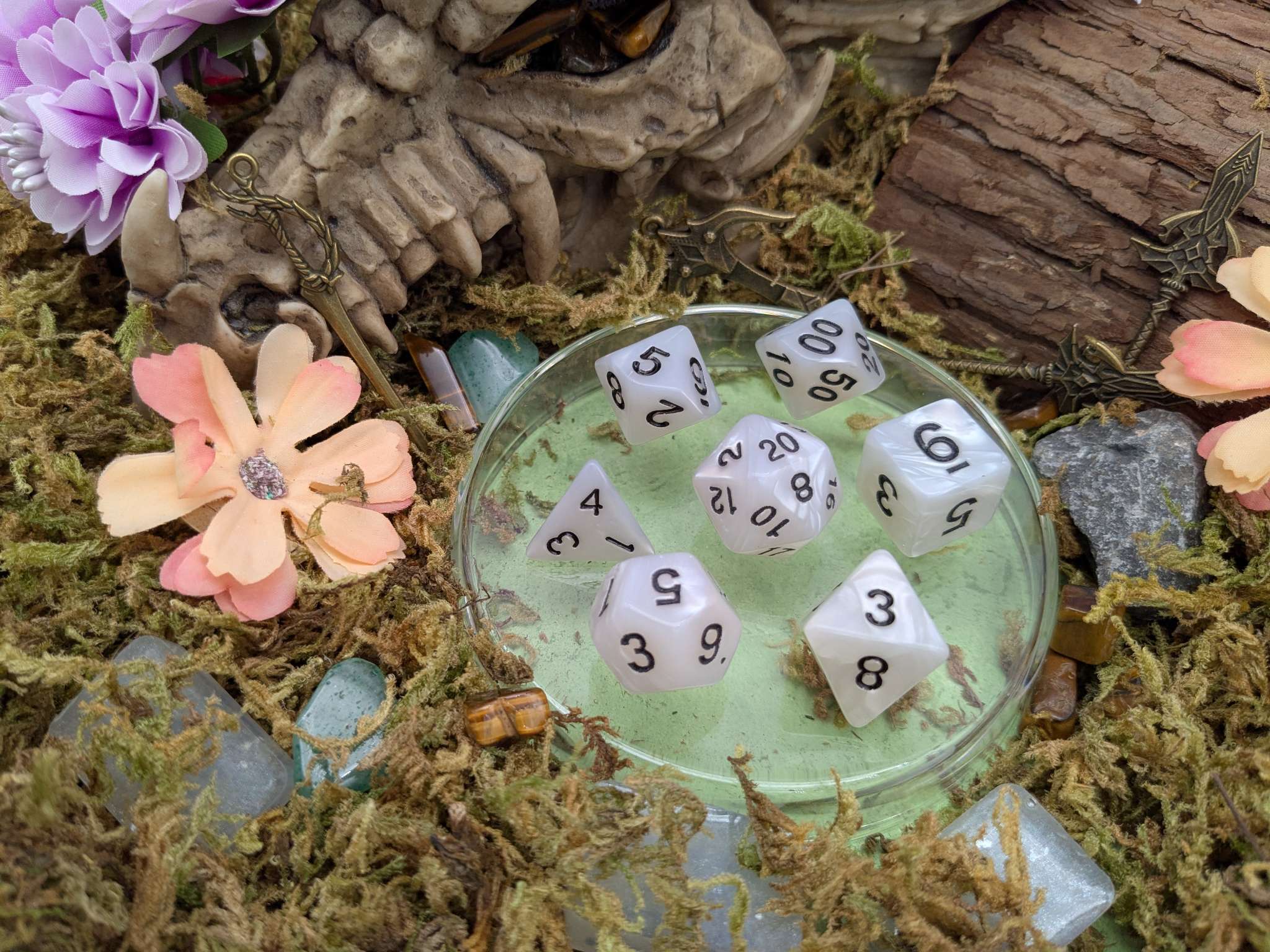 Pearl Opal Dice Set