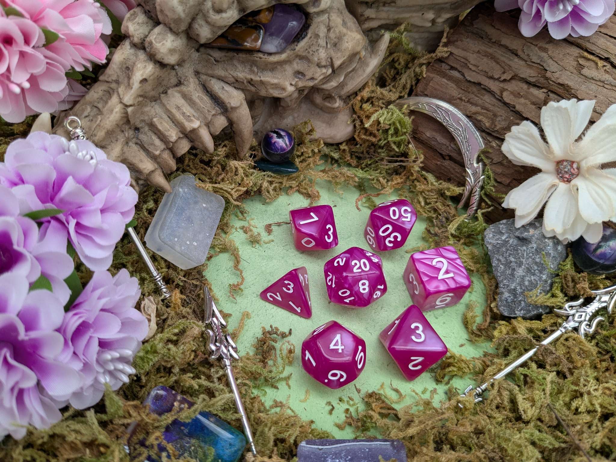 Pearl Pink Dice Set