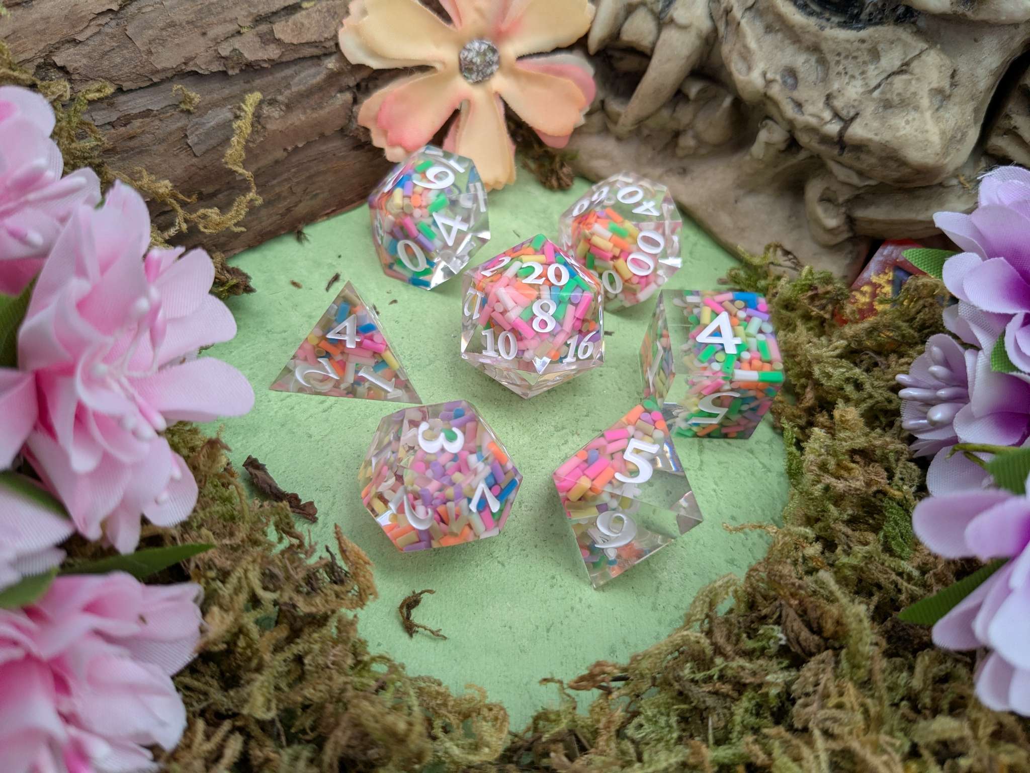 Packed Confetti Sharp Dice Set