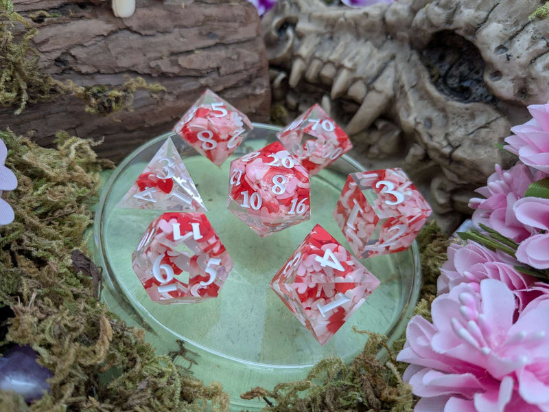 Packed Heart Sharp Dice Set