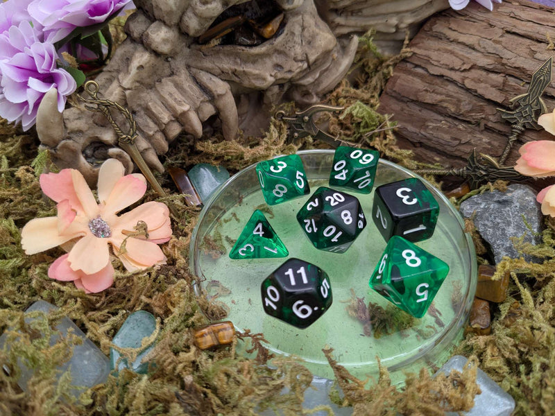 Green Smoke Dice Set