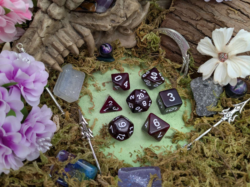 Purple Smoke Dice Set