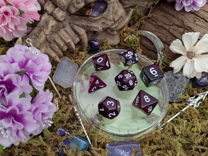 Purple Smoke Dice Set