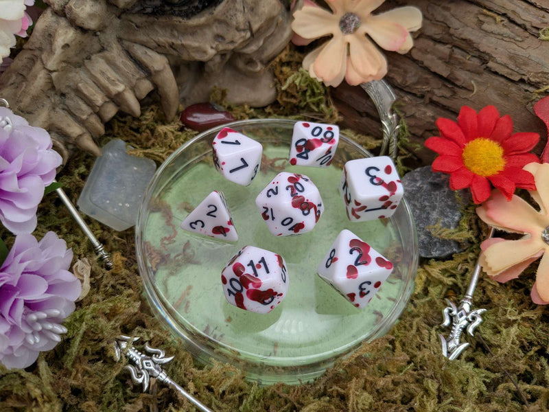 Rouge Splatter Dice Set