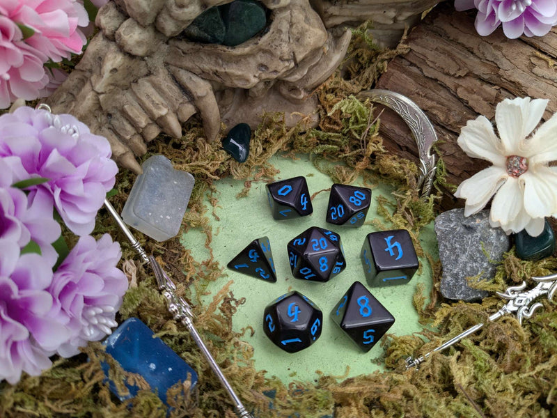 Blue Witch Dice Set