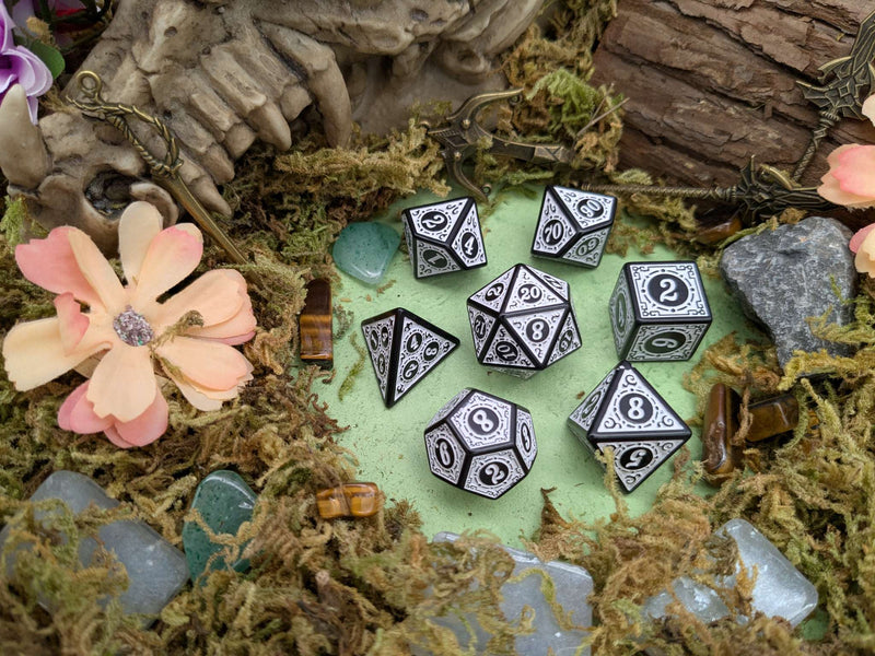 White Zoltar Dice Set