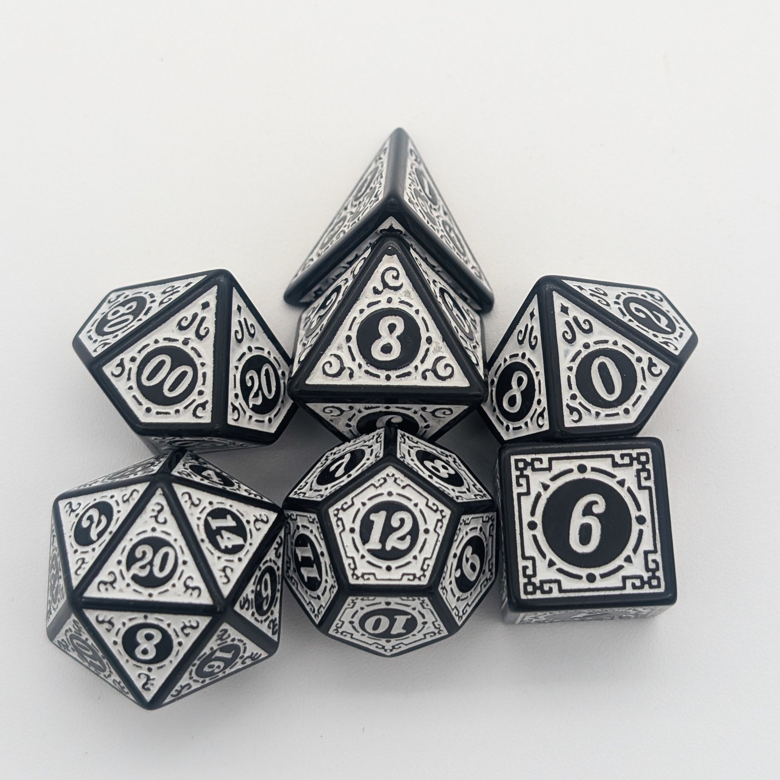 White Zoltar Dice Set