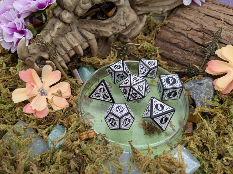 White Zoltar Dice Set
