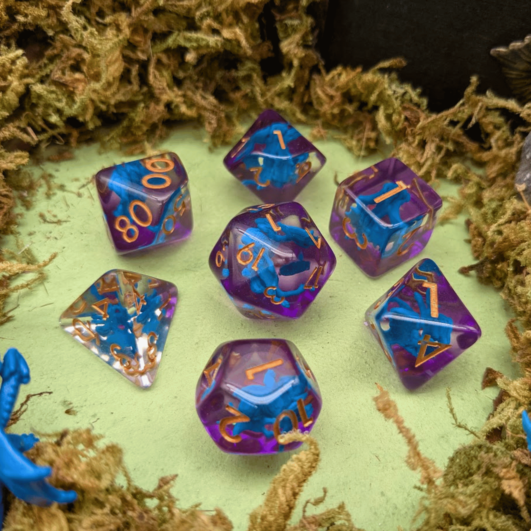 Ice Hydra Inclusion Dice Set