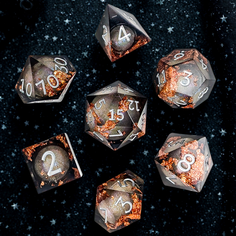 Starry Sky Liquid Core Dice Set