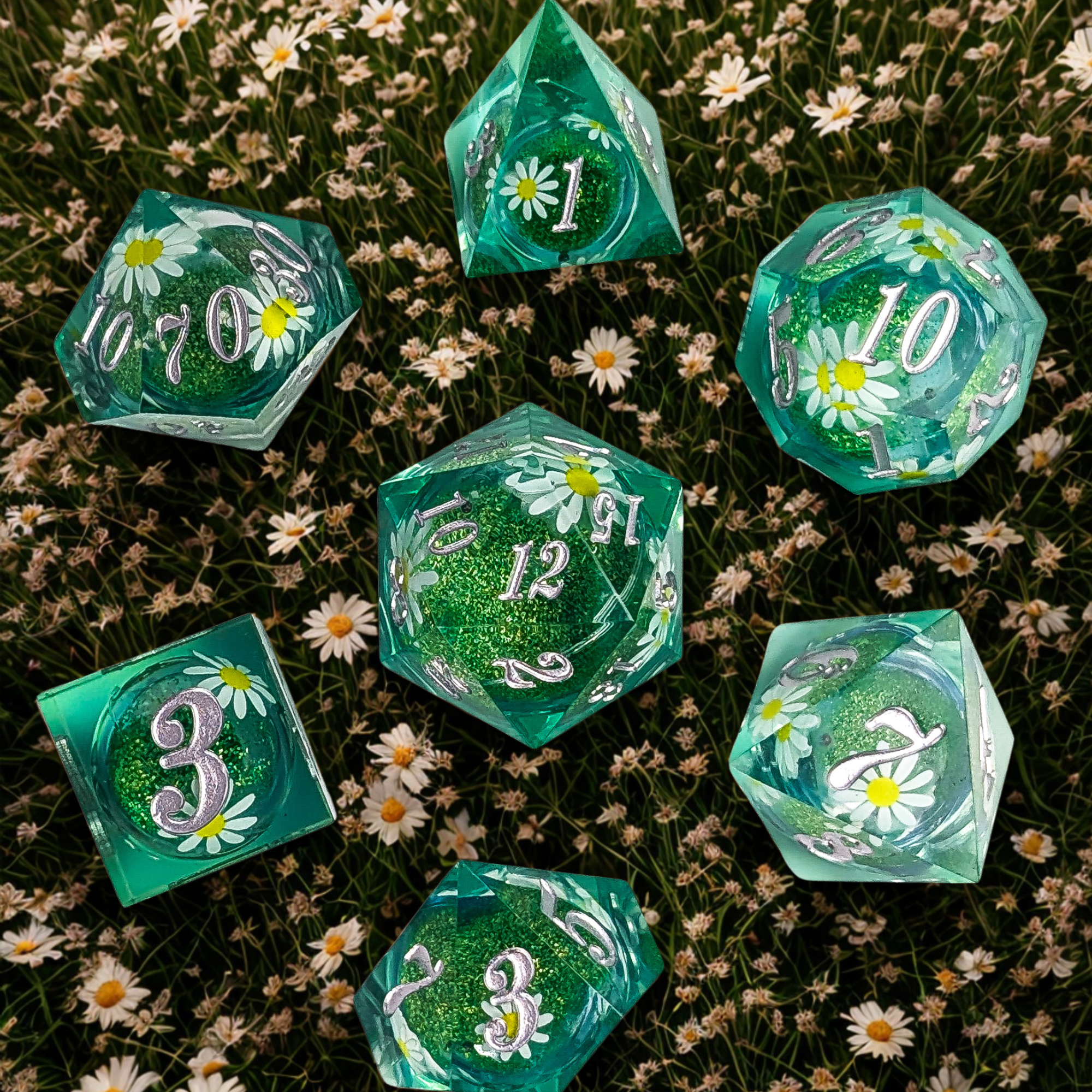 Daisy Meadow Liquid Core Dice Set