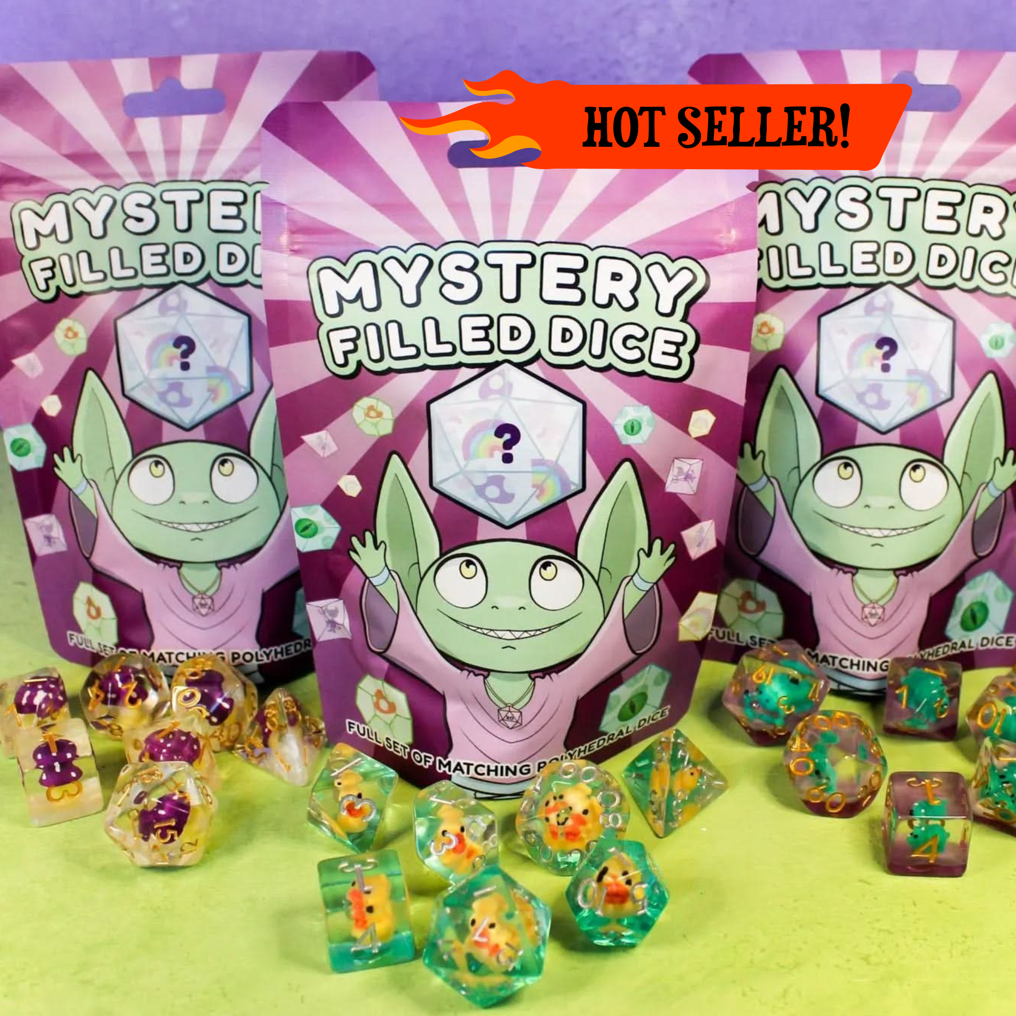 Mystery Inclusion Dice Sets | Filled Dice