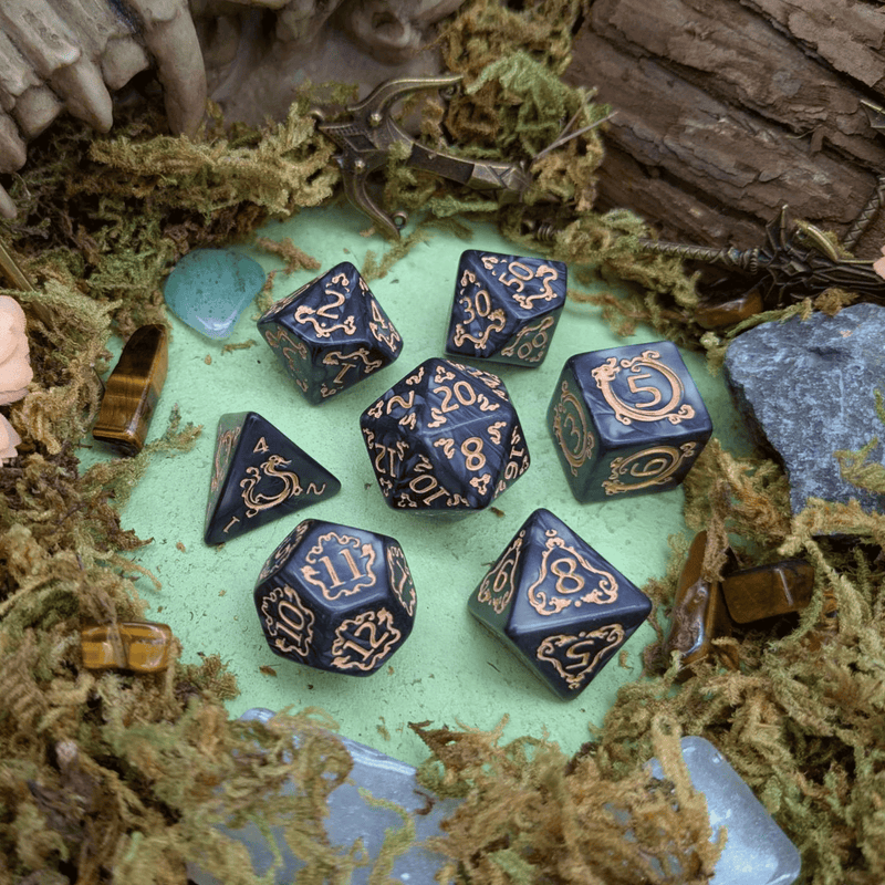 Dragon Black Dice Set