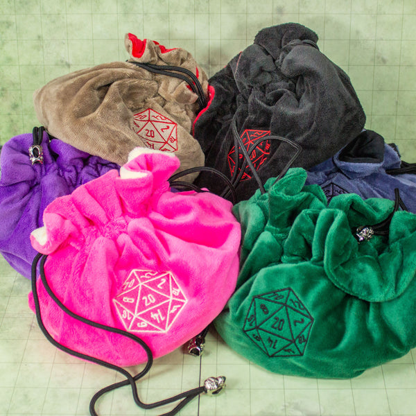 DnD Dice Bag with Pockets for Dungeons and Dragons sold by Mystery Dice Goblin 