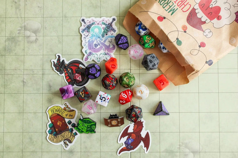 Christmas Mystery Chest, Mystery Dice Bags you choose the scoops