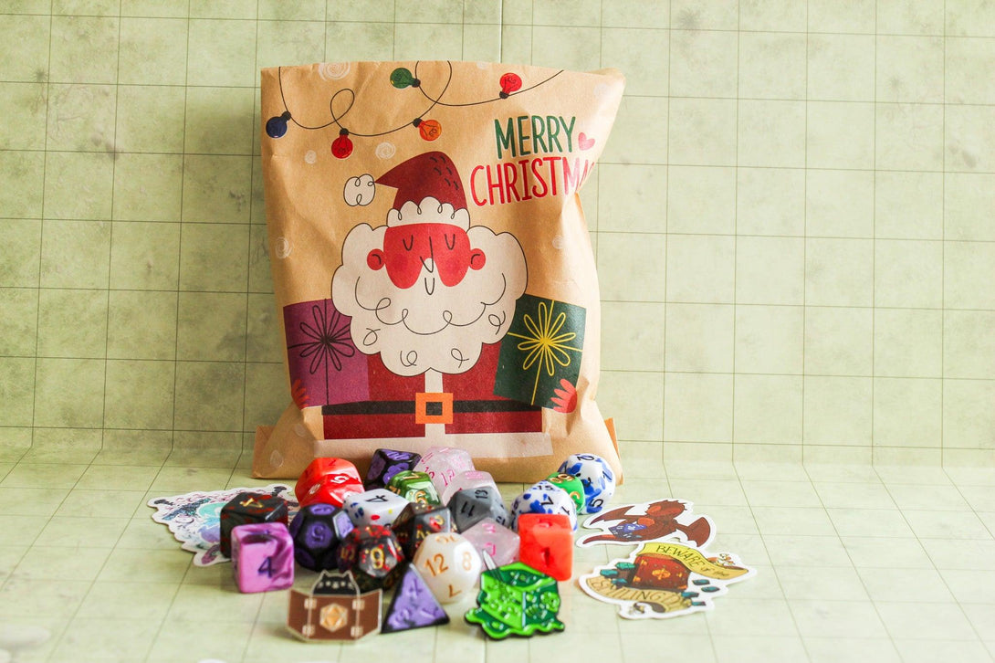 Christmas DnD Mystery Chest, Mystery Dice Bags you choose the scoops - Mystery Dice Goblin