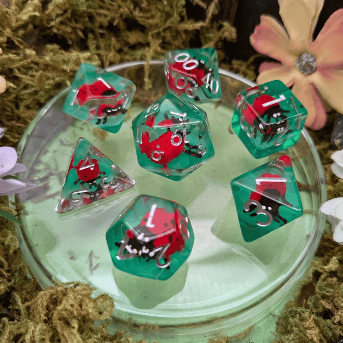 Ladybug Inclusion Dice Set