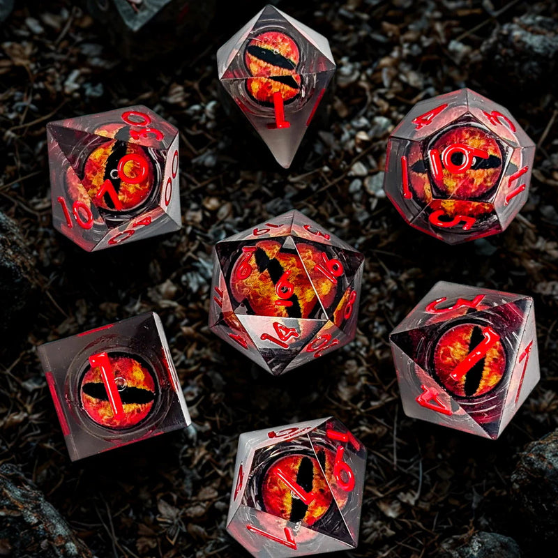 The Set To Rule Them All | Fire Eye Liquid Core Dice