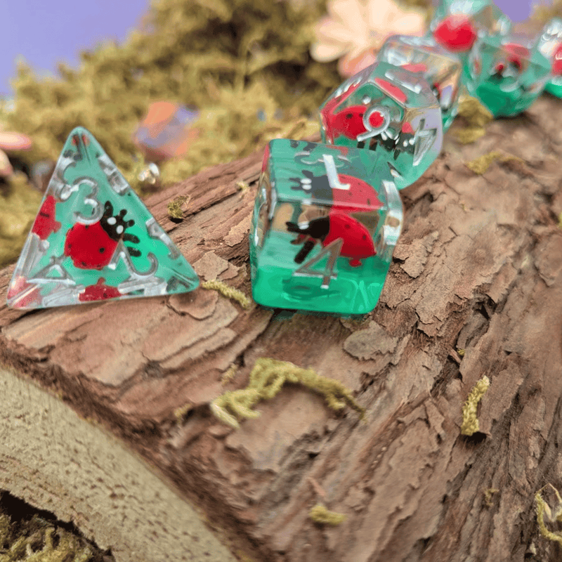 Ladybug Inclusion Dice Set