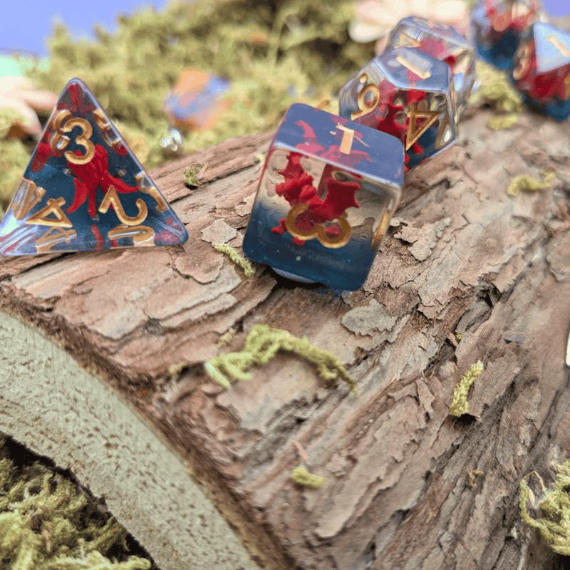Fire Hydra Inclusion Dice Set