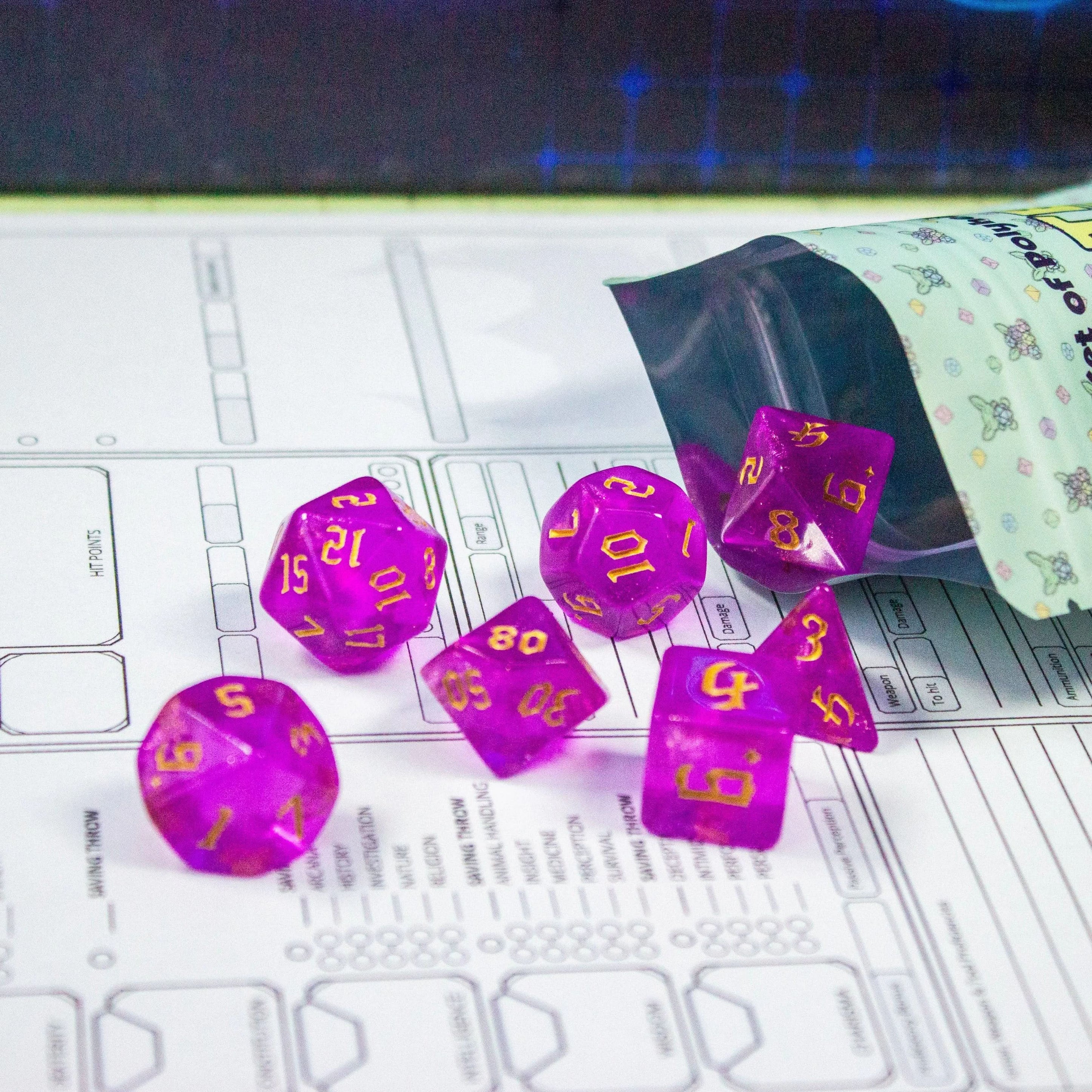 Mystery TTRPG  Dice, over 100 unique sets! for    sold by Mystery Dice Goblin 