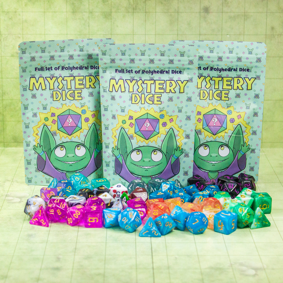 Mystery DnD Dice, over 100 unique sets! for Dungeons and Dragons sold by Mystery Dice Goblin 