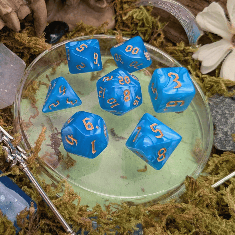 Blue Mist Dice Set