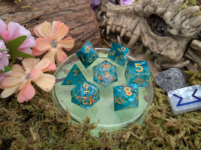Foil Snow Sharp Dice Set