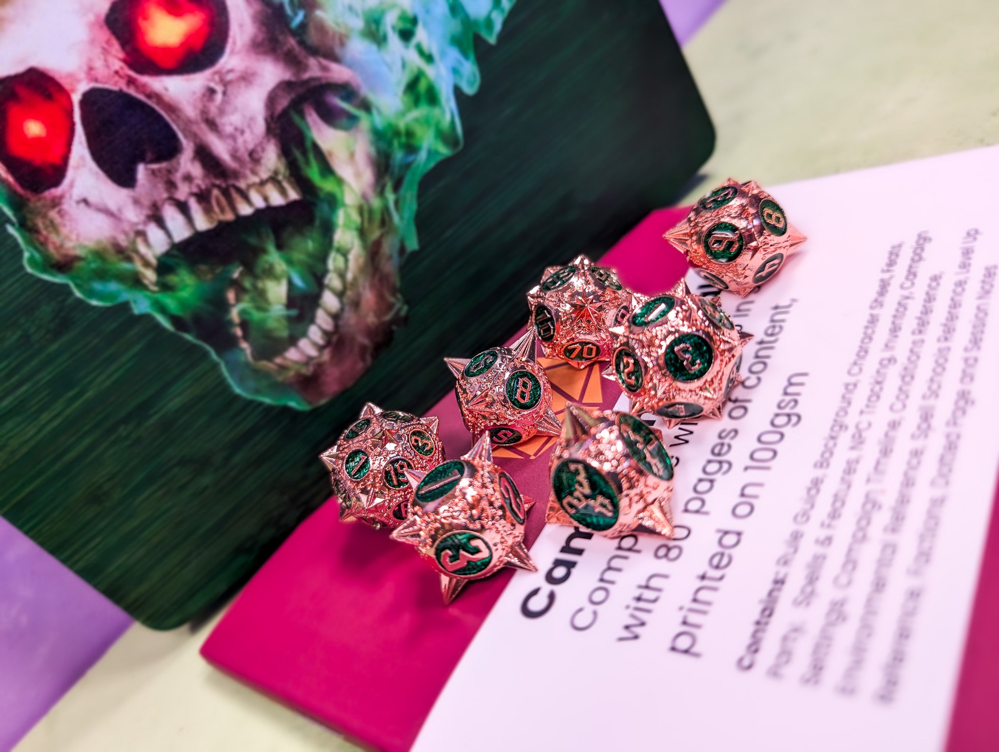 Vipers Sting | Metal Caltrop Dice Set