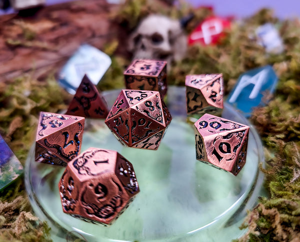 Relics of The Deep | Metal Eldritch dice set