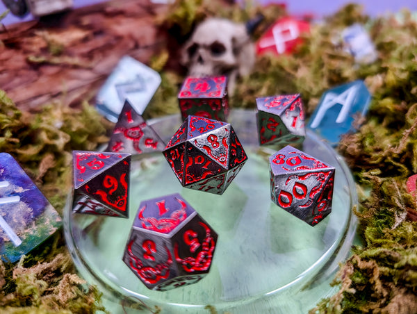 Infernal Pact | Metal Eldritch Dice Set